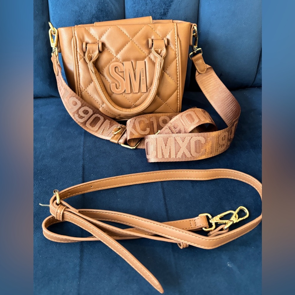 Steve Madden BBABI Women's Purse Crossbody Bag Camel Color